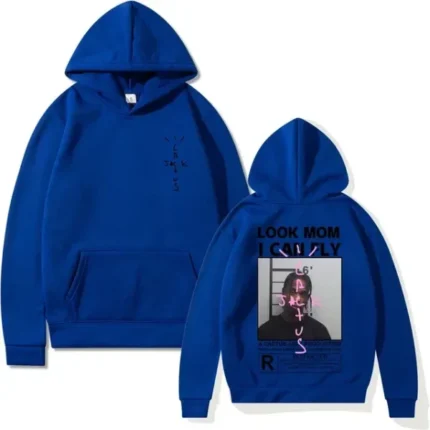 Blue Cactus Jack Look Mom Hoodie