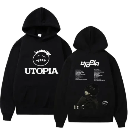 Travis Scott Cactus Jack Utopia Black Music Hoodie